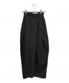 ENFOLDエンフォルド）の古着「Asymmetric Wide Leg Trousers」｜ブラック