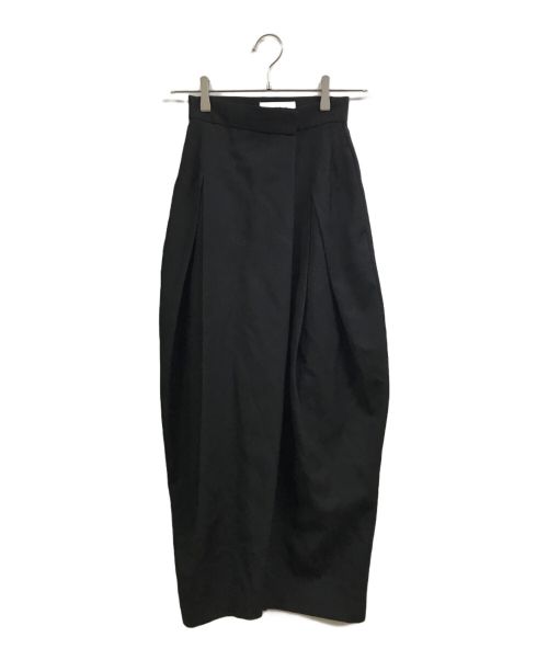 ENFOLD（エンフォルド）ENFOLD (エンフォルド) Asymmetric Wide Leg Trousers ブラック サイズ:36の古着・服飾アイテム