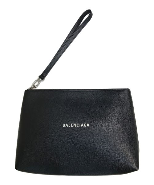 BALENCIAGA（バレンシアガ）BALENCIAGA (バレンシアガ) クラッチバッグ ブラックの古着・服飾アイテム