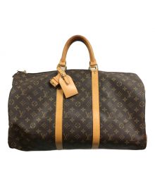 LOUIS VUITTON（ルイ ヴィトン）の古着「キーポル50/トラベルバッグ」｜ブラウン