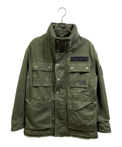 DIESEL（ディーゼル）DIESEL (ディーゼル) ミリタリージャケット グリーン サイズ:XSの古着・服飾アイテム