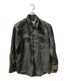 DIESEL（ディーゼル）の古着「転写プリントシャツ」｜ブラック