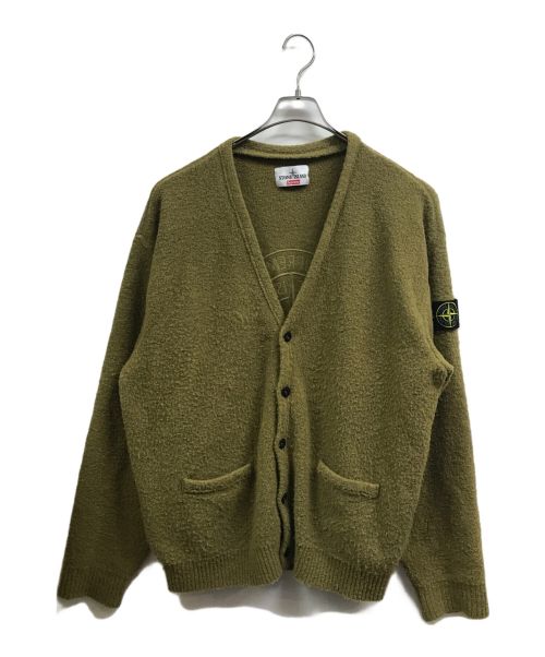 STONE ISLAND（ストーンアイランド）STONE ISLAND (ストーンアイランド) SUPREME (シュプリーム) Boucle Cardigan グリーン サイズ:Lの古着・服飾アイテム