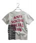 CDG (シーディージー) anti social social CLUB (アンチソーシャルソーシャルクラブ) ロゴプリント 半袖 Tシャツ ホワイト サイズ:XL：5000円