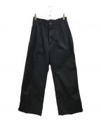 MHLエムエイチエル）の古着「23SS ORGANIC LIGHT COTTON TWILL　PANT(オーガニックライトコットンツイルパンツ）」｜ブラック