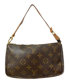 LOUIS VUITTON（ルイ ヴィトン）の古着「)モノグラム ポシェットアクセソワール」｜ブラウン