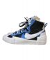 NIKE (ナイキ) sacai (サカイ) BLAZER MID ホワイト×ブルー サイズ:27：11000円