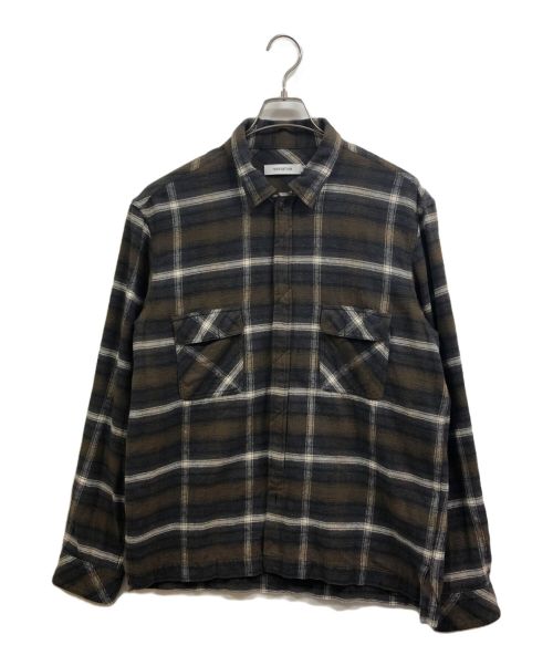 nonnative（ノンネイティブ）nonnative (ノンネイティブ) WORKER L/S SHIRT COTTON TWILL OMBRE PLAID ブラウン サイズ:3の古着・服飾アイテム