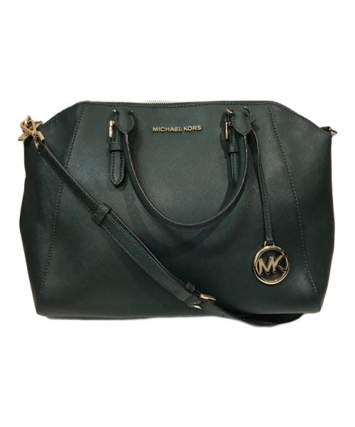 MICHAEL KORS（マイケルコース）MICHAEL KORS (マイケルコース) 2WAYバッグ グリーンの古着・服飾アイテム