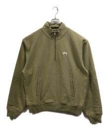 stussy（ステューシー）の古着「ハーフジップスウェット」｜カーキ