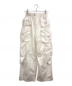 MAISON SPECIALメゾンスペシャル）の古着「Multi Fabric Many Pocket Cargo Pants」｜ホワイト