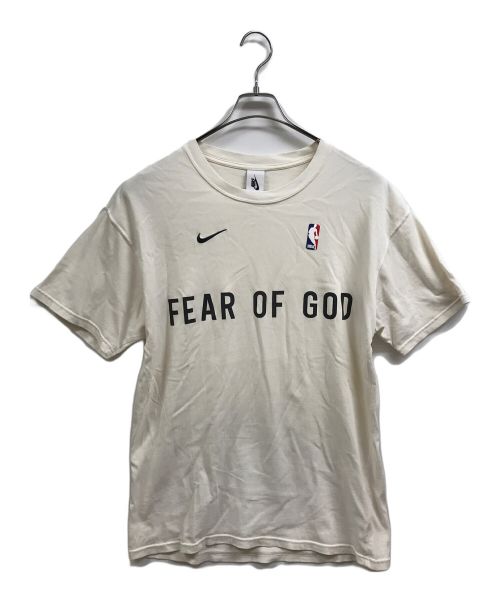 NIKE（ナイキ）NIKE (ナイキ) Fear Of God (フィア・オブ・ゴッド) ロゴデザインTシャツ ホワイト サイズ:Sの古着・服飾アイテム