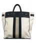 YOUNG & OLSEN The DRYGOODS STORE (ヤングアンドオルセン ザ ドライグッズストア) 23SS ラインテープ TOTE ブラック×ホワイト：20000円