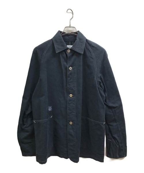 POST O'ALLS（ポストオーバーオールズ）POST O'ALLS (ポストオーバーオールズ) カバーオール ネイビー サイズ:Mの古着・服飾アイテム