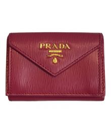 PRADA（プラダ）の古着「3つ折り財布」｜ピンク