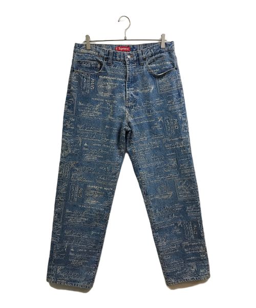 SUPREME（シュプリーム）SUPREME (シュプリーム) 20SS Checks Embroidered Jean インディゴ サイズ:32の古着・服飾アイテム