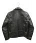 THE FLAT HEAD (ザ・フラットヘッド) ホースハイド ライダースジャケット ブラック サイズ:40：110000円