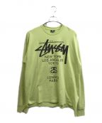 stussyステューシー）の古着「ワールド ツアー T シャツ」｜グリーン