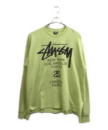 stussy（ステューシー）の古着「ワールド ツアー T シャツ」｜グリーン