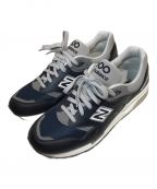 NEW BALANCEニューバランス）の古着「ローカットスニーカー」｜ネイビー