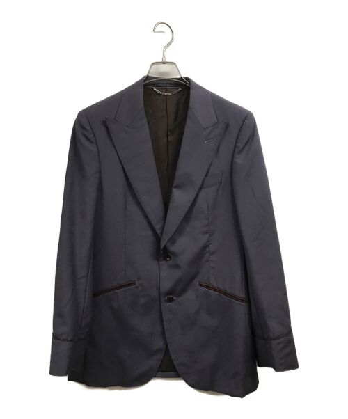 WACKO MARIA（ワコマリア）WACKO MARIA (ワコマリア) ERMENEGILDO ZEGNA (エルメネジルド・ゼニア) SINGLE BREASTED JACKET パープル サイズ:Mの古着・服飾アイテム