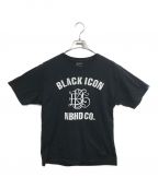 NEIGHBORHOODネイバーフッド）の古着「BLACK ICON Tシャツ」｜ブラック