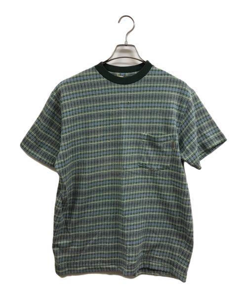 OLD STUSSY（オールドステューシー）OLD STUSSY (オールドステューシー) 90’SジャガードTシャツ グリーン サイズ:Mの古着・服飾アイテム