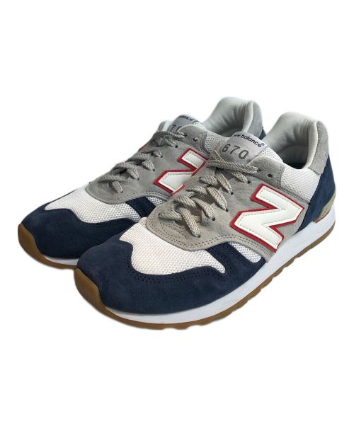 NEW BALANCE（ニューバランス）NEW BALANCE (ニューバランス) Ｍ670GNW/ローカットスニーカー ネイビー サイズ:25.5の古着・服飾アイテム