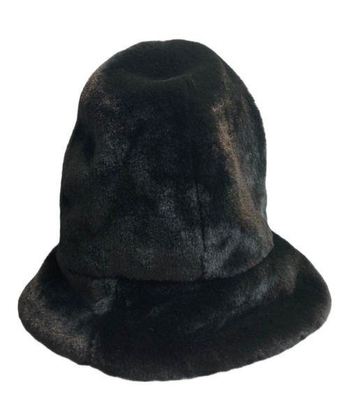 kijima takayuki（キジマタカユキ）kijima takayuki (キジマタカユキ) BIG ECO FUR HAT ブラック サイズ:2の古着・服飾アイテム