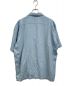 Schott (ショット) LINE 2TONE SS SHIRT/ライン 2トーン 半袖 シャツ ブルー サイズ:XL 未使用品：8000円