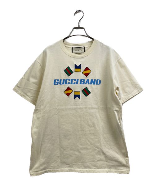 GUCCI（グッチ）GUCCI (グッチ) COTTON JERSEY/ビッグTシャツ ベージュ サイズ:Mの古着・服飾アイテム