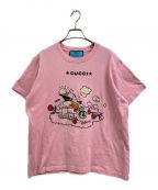 GUCCI×DISNEYグッチ×ディズニー）の古着「コラボTシャツ」｜ピンク