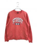 stussyステューシー）の古着「8020 crewneck sweatshirt」｜ピンク