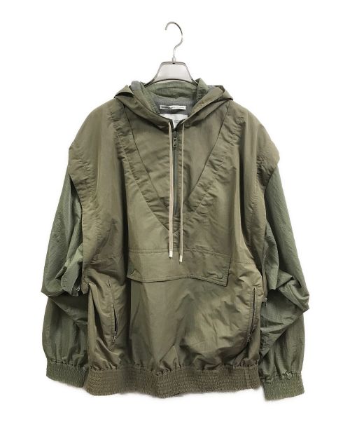 F/CE.（エフシーイー）F/CE. (エフシーイー) LAYERED WINDBREAKER(レイヤード　ウィンドブレーカー） Sage Green サイズ:Mの古着・服飾アイテム