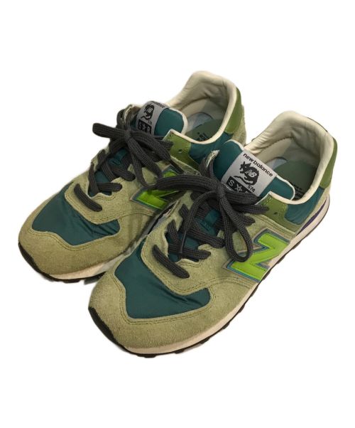 NEW BALANCE（ニューバランス）NEW BALANCE (ニューバランス) STRAY RATS (ステイラッツ) ローカットスニーカー グリーン サイズ:27.5の古着・服飾アイテム