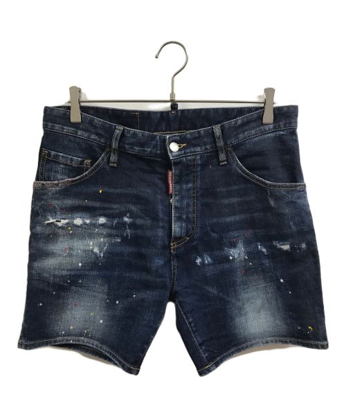 DSQUARED2（ディースクエアード）DSQUARED2 (ディースクエアード) Dan Commando Denim Shorts インディゴ サイズ:46の古着・服飾アイテム