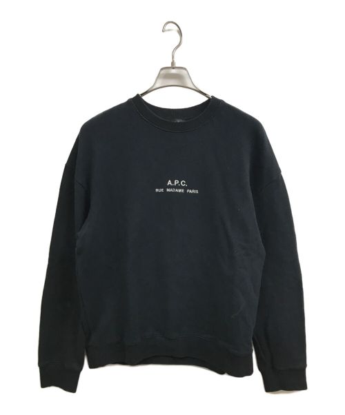 A.P.C.（アーペーセー）A.P.C. (アーペーセー) ロゴスウェット ブラック サイズ:Sの古着・服飾アイテム