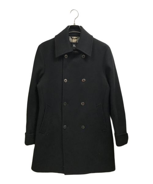 BURBERRY BLACK LABEL（バーバリーブラックレーベル）BURBERRY BLACK LABEL (バーバリーブラックレーベル) 裏ノヴァチェックPコート ブラック サイズ:Lの古着・服飾アイテム