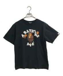 A BATHING APE（アベイシングエイプ）の古着「ビッグロゴTシャツ」｜ブラック