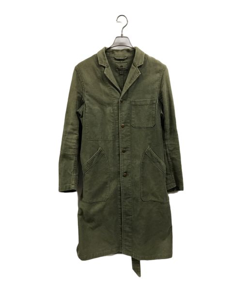 NIGEL CABOURN（ナイジェルケーボン）NIGEL CABOURN (ナイジェルケーボン) WORKER COAT- MOLESKIN - グリーン サイズ:48の古着・服飾アイテム