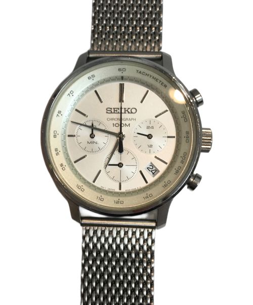 SEIKO（セイコー）SEIKO (セイコー) クロノグラフ ホワイトの古着・服飾アイテム