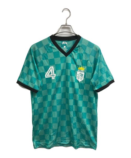 stussy（ステューシー）stussy (ステューシー) Soccer Jersey グリーン サイズ:Sの古着・服飾アイテム