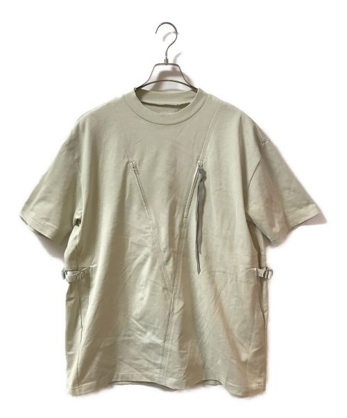 Tamme（タム）Tamme (タム) FRONT ZIP POCKET S/S CUTSAW アイボリー サイズ:SIZE 1の古着・服飾アイテム