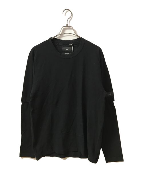 Y-3（ワイスリー）Y-3 (ワイスリー) CREPE SJ LS TEE ブラック サイズ:Mの古着・服飾アイテム