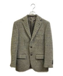 Le Chic×Harris Tweed（ル・シック×ハリスツイード）の古着「千鳥柄2Bジャケット」｜ブラウン