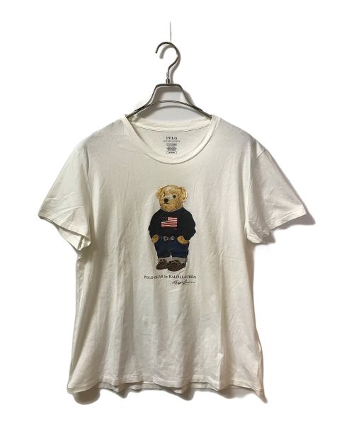 POLO RALPH LAUREN（ポロ・ラルフローレン）POLO RALPH LAUREN (ポロ・ラルフローレン) ベアプリントTシャツ ホワイト サイズ:Lの古着・服飾アイテム