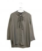 theoryセオリー）の古着「Prime GGT Tie Blouse」｜グレー