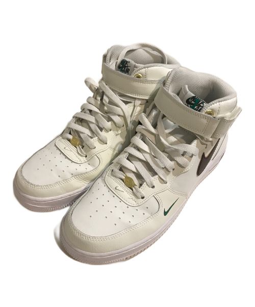 NIKE（ナイキ）NIKE (ナイキ) エアフォース1 ミッド '07 LV8 ブラウン×ホワイト サイズ:27.5の古着・服飾アイテム