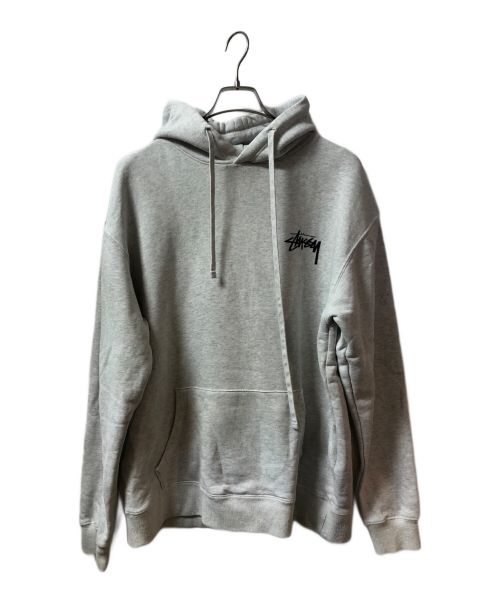 stussy（ステューシー）stussy (ステューシー) Plush Hoodie Ash Heather グレー サイズ:XLの古着・服飾アイテム