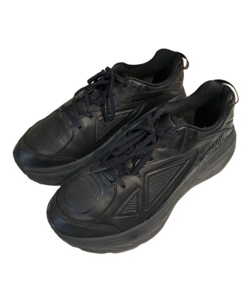 HOKAONEONE（ホカオネオネ）HOKAONEONE (ホカオネオネ) BONDI LEATHER WIDE ブラック サイズ:27.5の古着・服飾アイテム